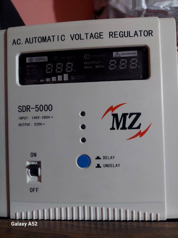 M Z Automatic 5000 Watt stabilizer Input 140~260v Output 220v 1