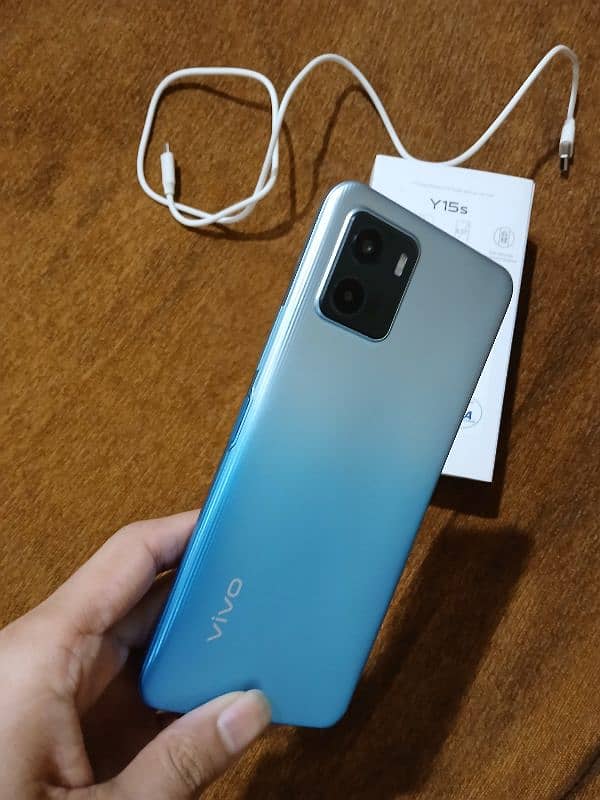 Vivo Y15s 8 256 Box With Box & Charger' Lush Condition- all ok 1