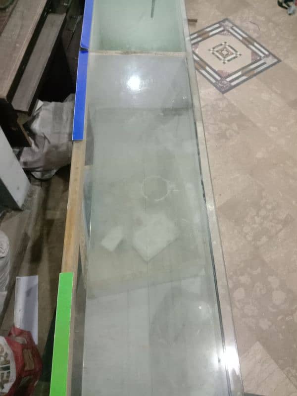 Almost 6 feet Long Counter 6mm glass on top 8