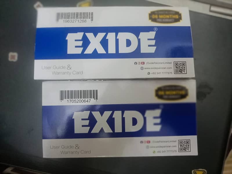 EXIDE BATTERIES N100 7