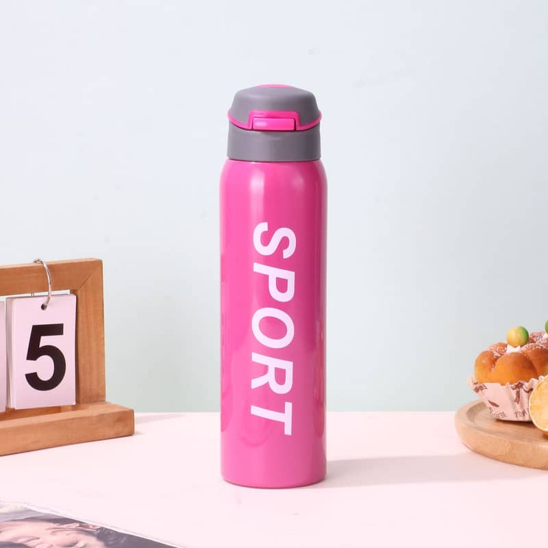 500ml Thermal Water Bottle with Straw | Leak-Proof for Gym & Sports 13