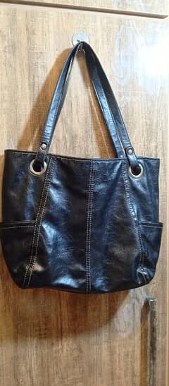 pure leather imported bag