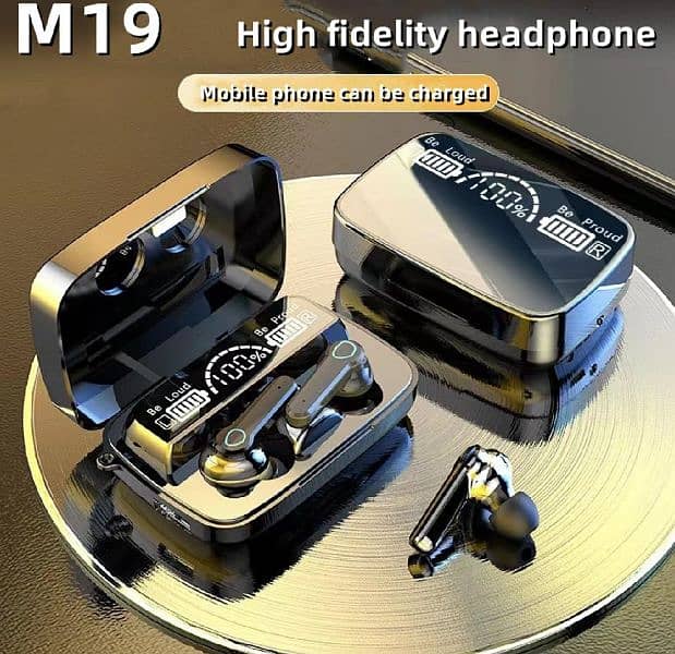 TWS M19 5.0 Wireless Bluetoth EarphonesSport Sound Noise Cancelling 2