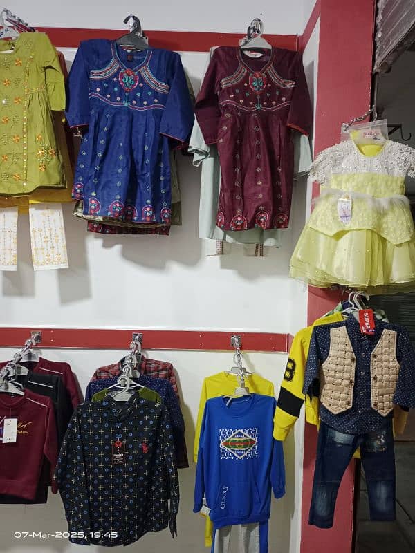 kids Garments Setup/Shop for sale urgent 14