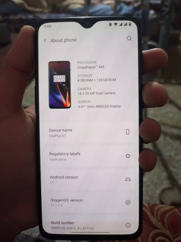 OnePlus-6T , 8/128GB 1