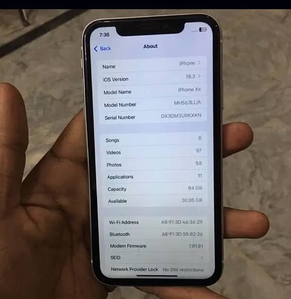 iPhone XR nonpta all ohk 64 GB 1