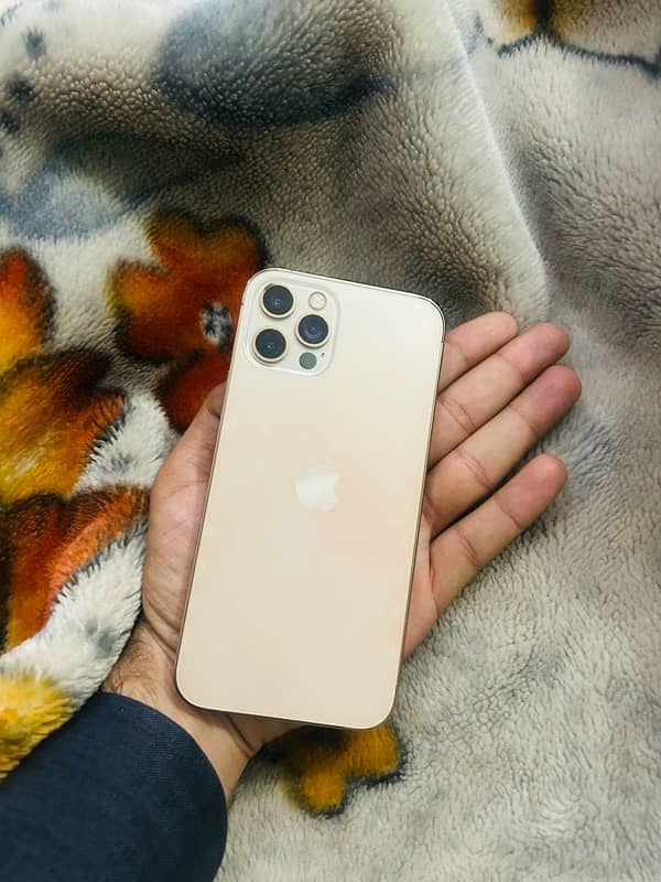 Iphone 12 pro PTA approved gold with box 1