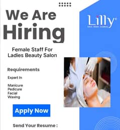 Female Required For Ladies Beauty Salon