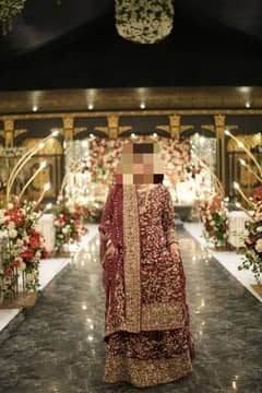 Libas-e-khaas Indian Silk | Bridal Dress | Farshi Lehnga