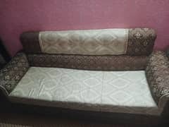 3 peice sofa set in wooden