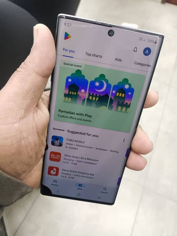 Samsung galaxy note 10 plus 12gb 256gb vip pta 0