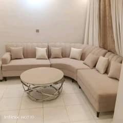 L shape sofa set / 5 seater sofa set / wooden sofa set / luxury sofa