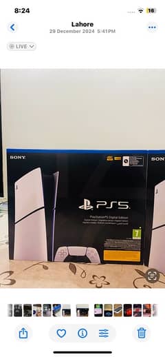 Play station Ps5 Box pack sealed