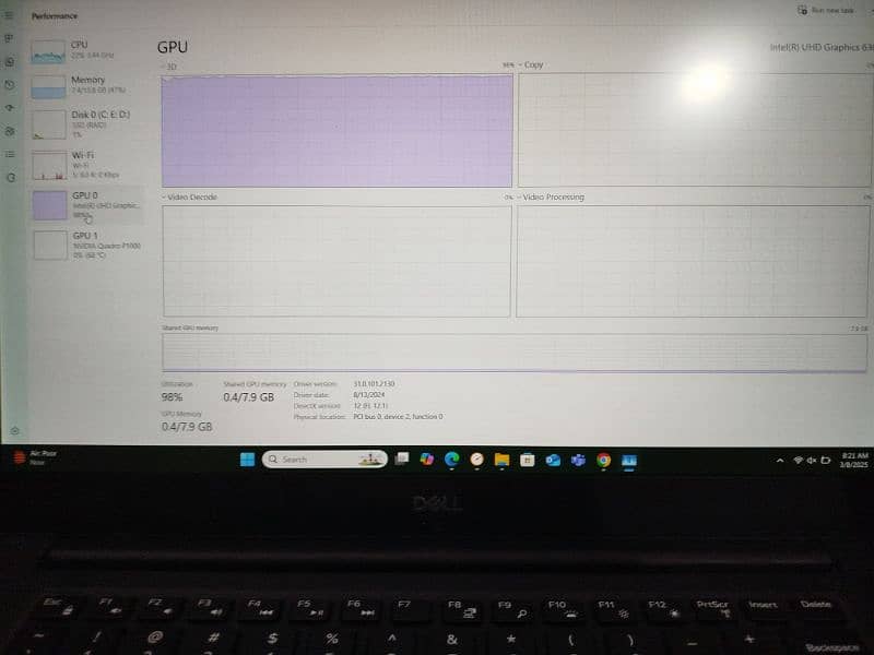 Dell Precision 5530 laptop i7 8th gen 3