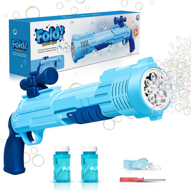 Rifle Bubble Gun, Bubble Machine Bubble Shooter for Kids with Bubble 0