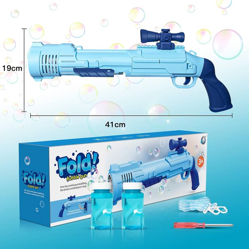 Rifle Bubble Gun, Bubble Machine Bubble Shooter for Kids with Bubble 1