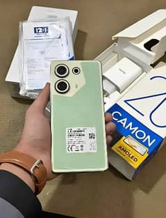 Tecno camon 20 8+8/256 for sale condition 10/10 with box and charger