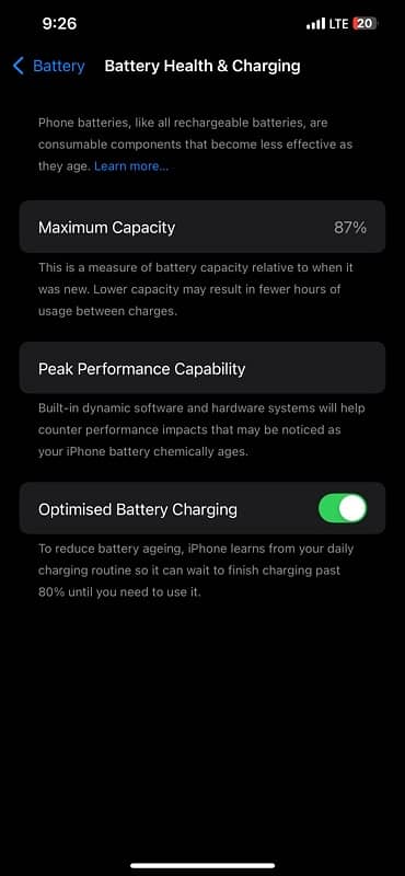 iPhone 12 Pro Max 256 factory unlock battery health 87 4