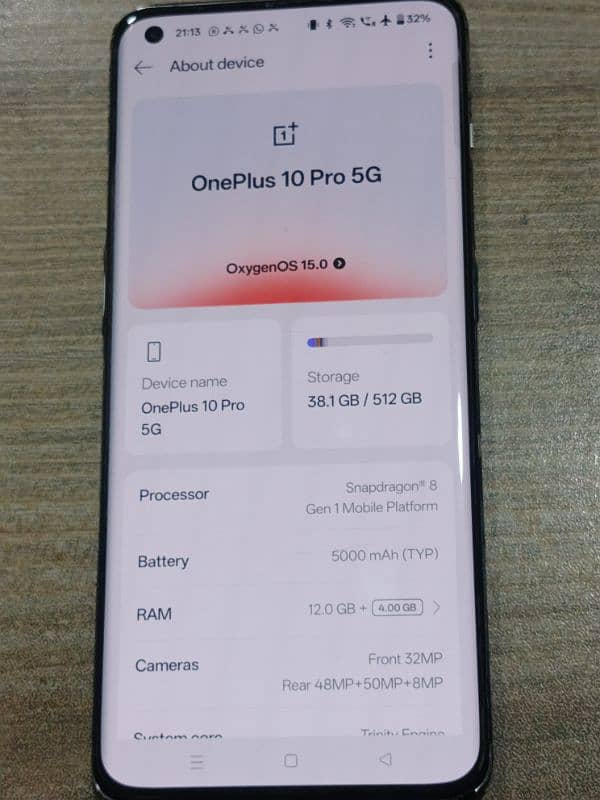 ONEPLUS 10 PRO OFFICIAL PTA ( panda Edition special) 16/512 0