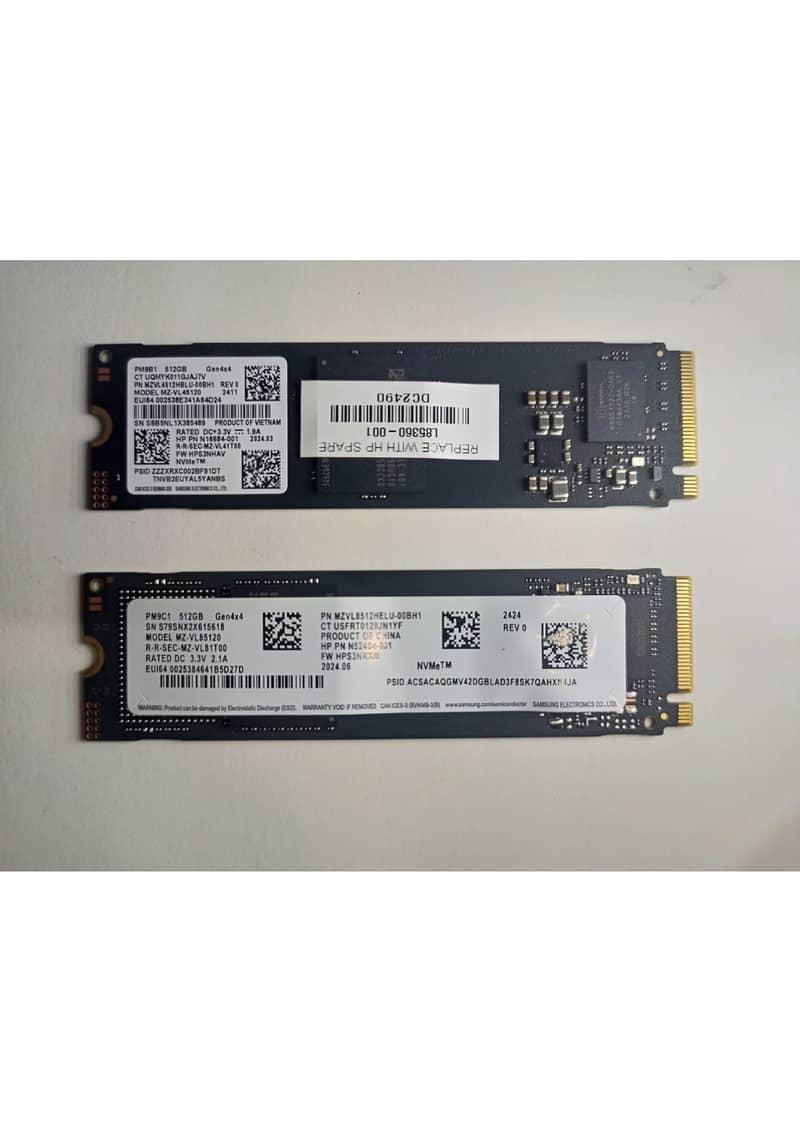 SAMSUNG SSD NVME M. 2 (ORIGINALLY PULLED WITH 100% HEALTH GURANTEED) 1