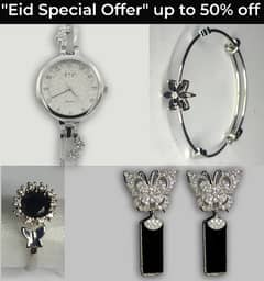 Eid Offer | Watch, Earrings, bangle, Ring| Premium Quality