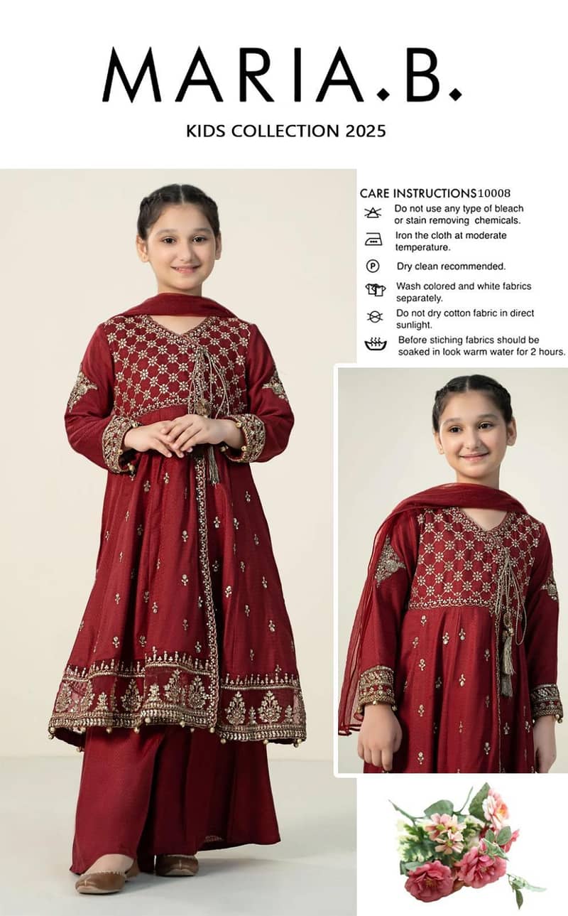 3 piece Girl's Embroidery suit 0