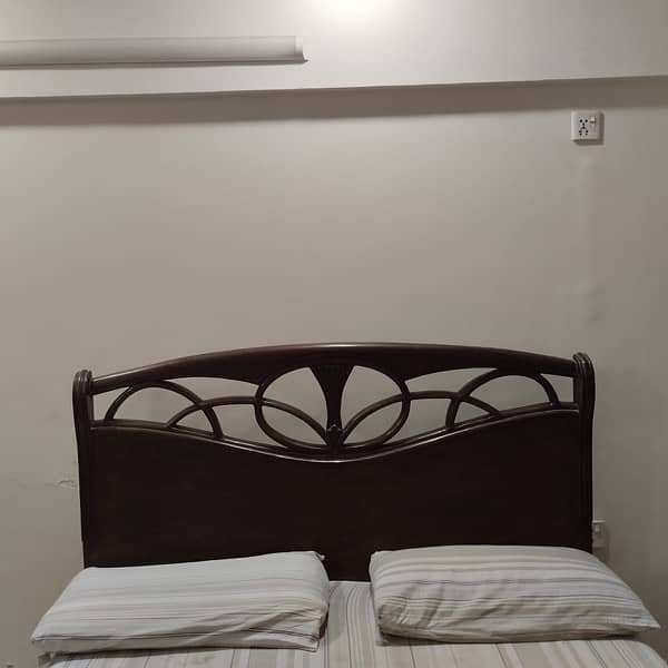 double bed wooden furniture premium quality wood 1