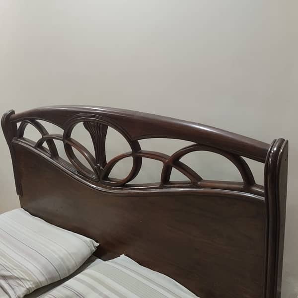 double bed wooden furniture premium quality wood 3