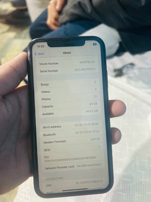 iPhone 11 nonpta 64 gb 8