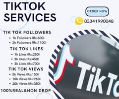 tiktok all services available