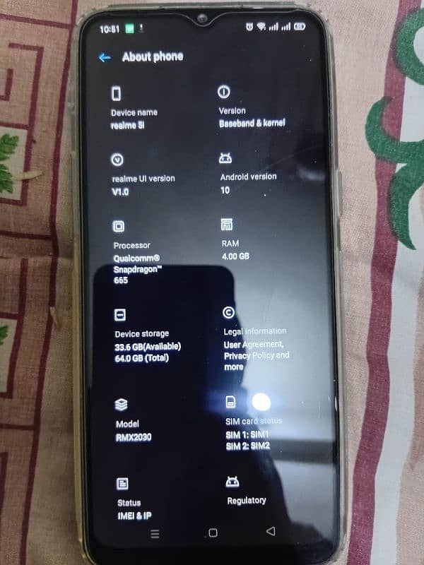 Realme 5i 4gb 64gb 3