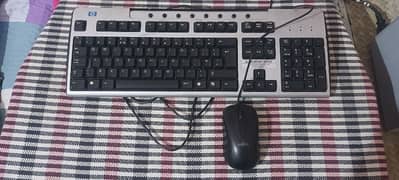 HP Wired Keyboard + Fujitsu Wired Mouse