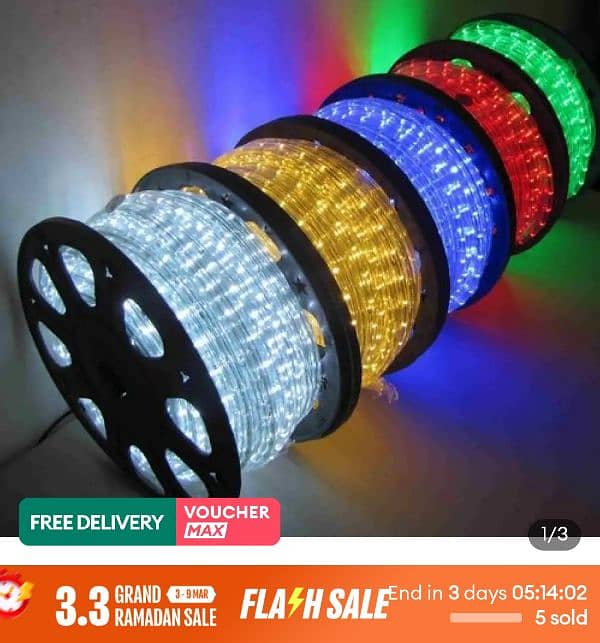 Strip rope lights - All Colours available - Best Quality - Water proof 1