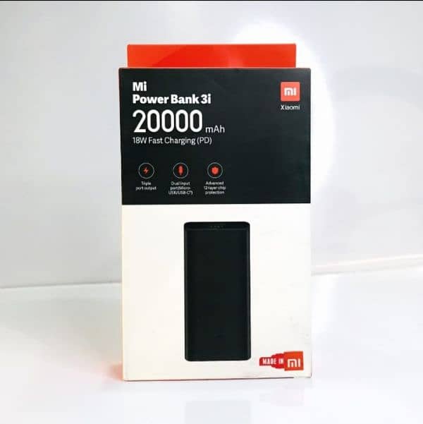 Mi 3i 20000 mah power bank 0