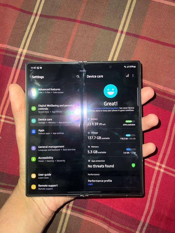 Samsung Galaxy Z fold6 non-pta 12/256 with box 13