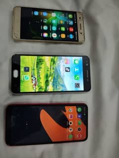 3 Mobiles 1. oppo f1s , 2. oppo a1k , 3. honor only in 22 thousand