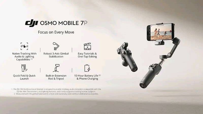 Dji osmo 7 or osmo 7p | mobile gimbal | stabilization 5