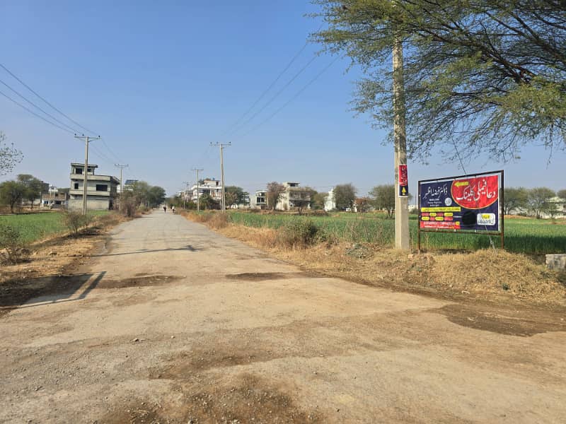 8 Marla level and sunface Plot on Double Road For Sale 1