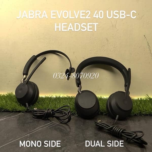 Jabra Evolve2 40 Headphone Noise Cancellation Headphone USB C A Type C 5