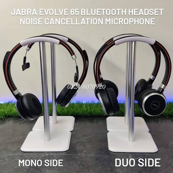 Jabra Evolve 65 Bluetooth Headphone For Meetings Calls Skype Zoom 2 85 2