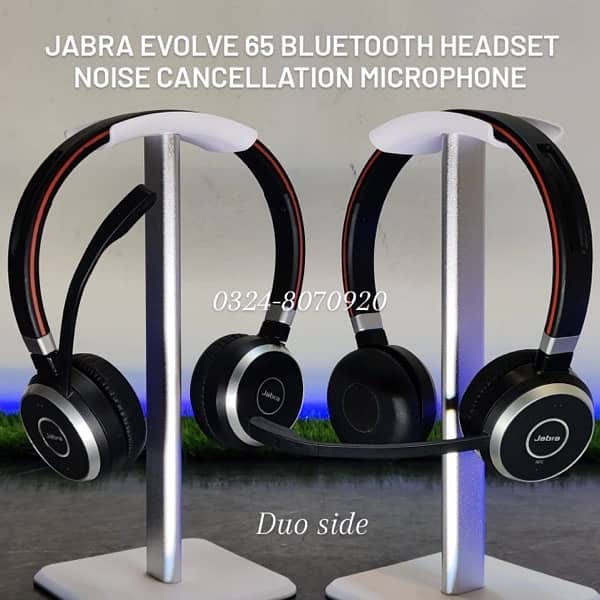 Jabra Evolve 65 Bluetooth Headphone For Meetings Calls Skype Zoom 2 85 7