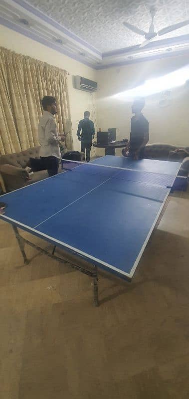 Large Size Foldable Table Tennis New Condition 0