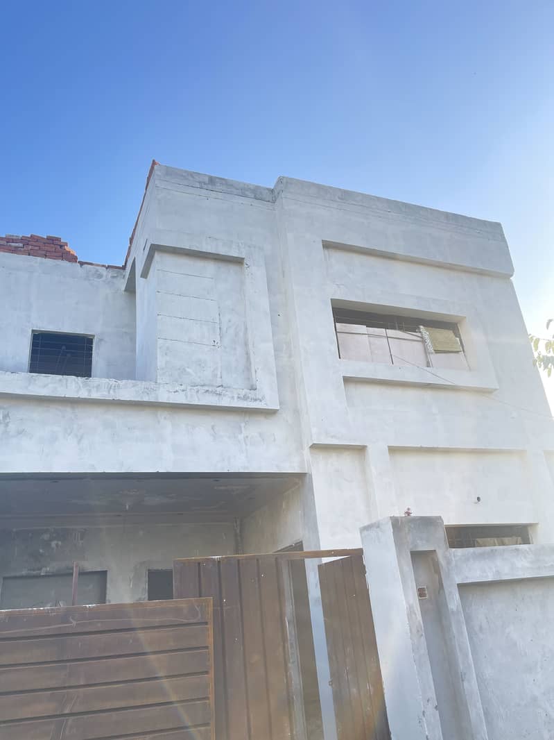 5 Marla Double Storey House Grey Structure Available For Sale In Lahore Motorway City 8