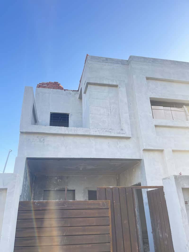 5 Marla Double Storey House Grey Structure Available For Sale In Lahore Motorway City 9