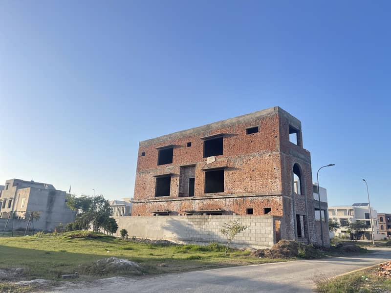 5 Marla Double Storey House Grey Structure Available For Sale In Lahore Motorway City 18