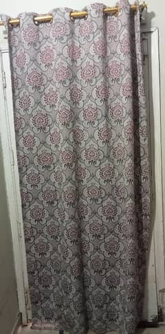 gry curtains 3 4 ft witd 8 ft lambai con new