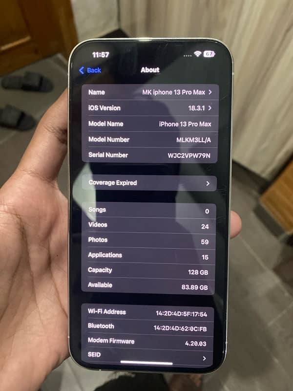 Iphone 13 Pro Max 128 Gb ~ Non PTA 7