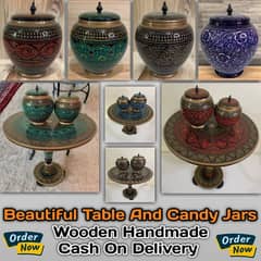 Coffee Table and Candy Jars Beautiful Gift