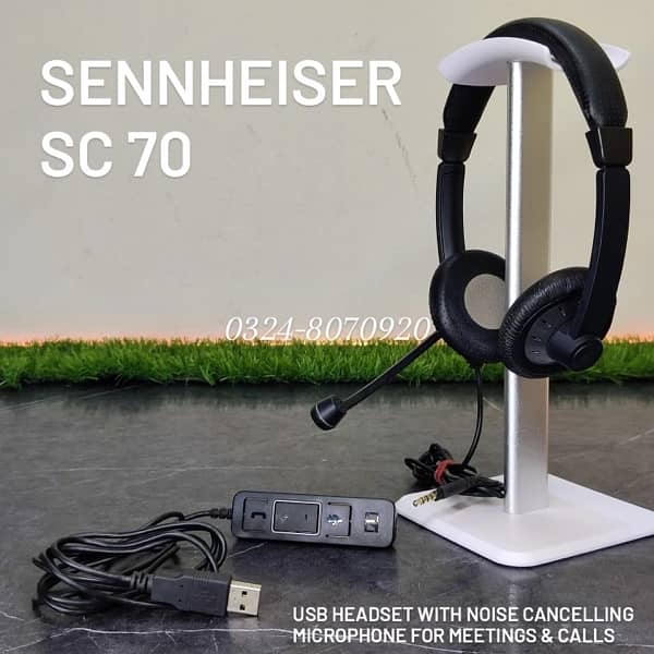 Sennheiser SC60 SC70 SC75 SC160 SC260 Wired Headphone Headset Meetings 1