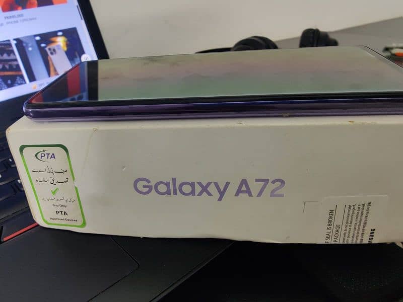 Samsung Galaxy A72 with box official pta approved exchange possible 6